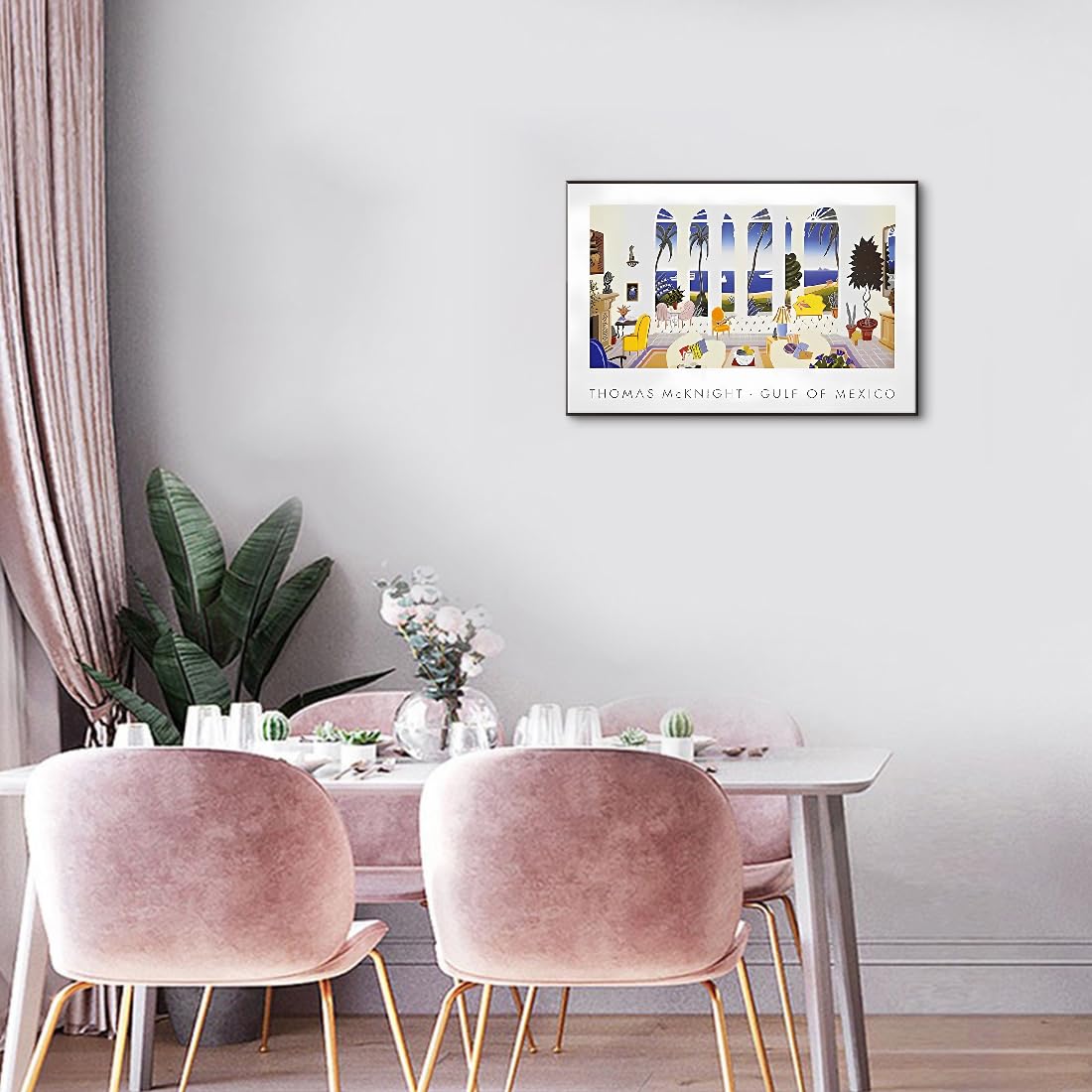 Amazon.co.jp: アート パネル トーマスマックナイトの南国風 絵画 額